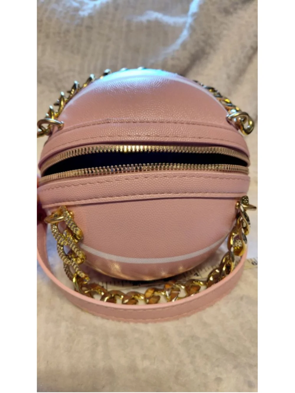 Women's Crossbody Bag One Size Pink Gold Basketball NWT